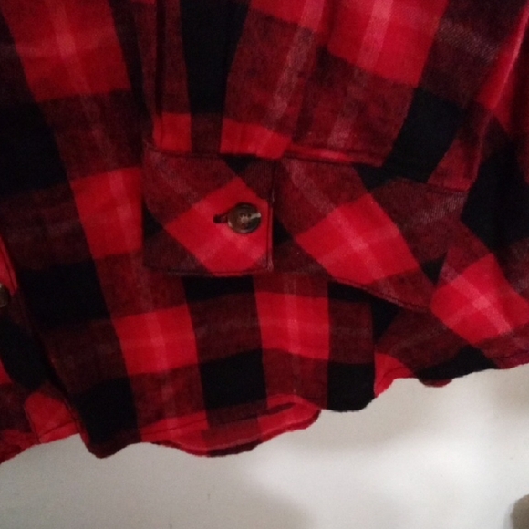 Terra & Sky Red and Black Checkered Shirt - Picture 5 of 6